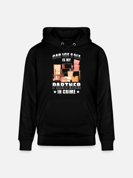 Garage sale slogan - Stanley/Stella CRUISER Unisex Organic Hoodie - black