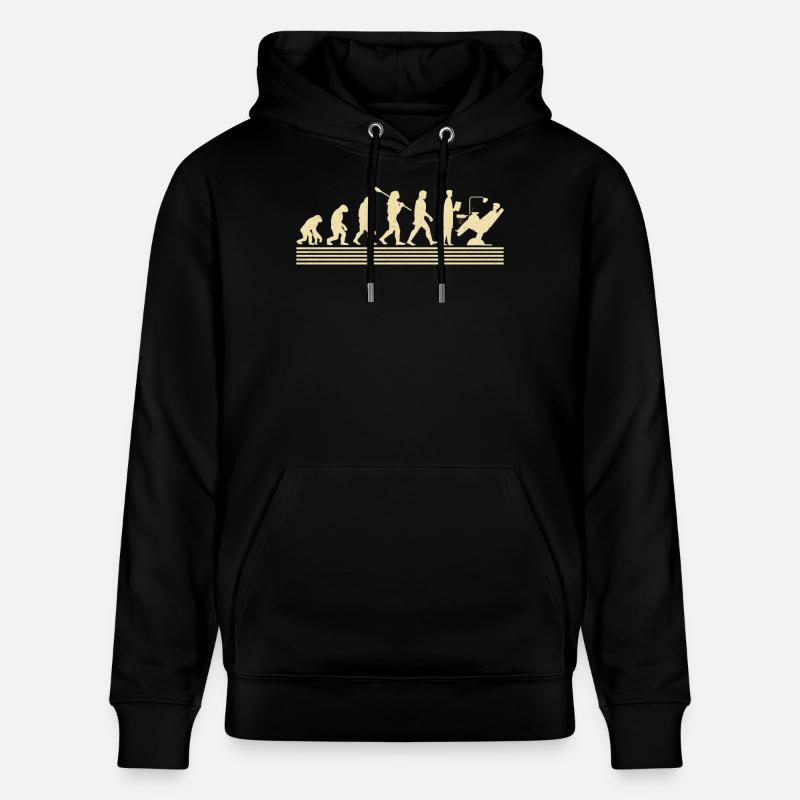 Zahnarzt-evolution - Stanley/Stella Unisex Bio-Hoodie CRUISER  - Schwarz