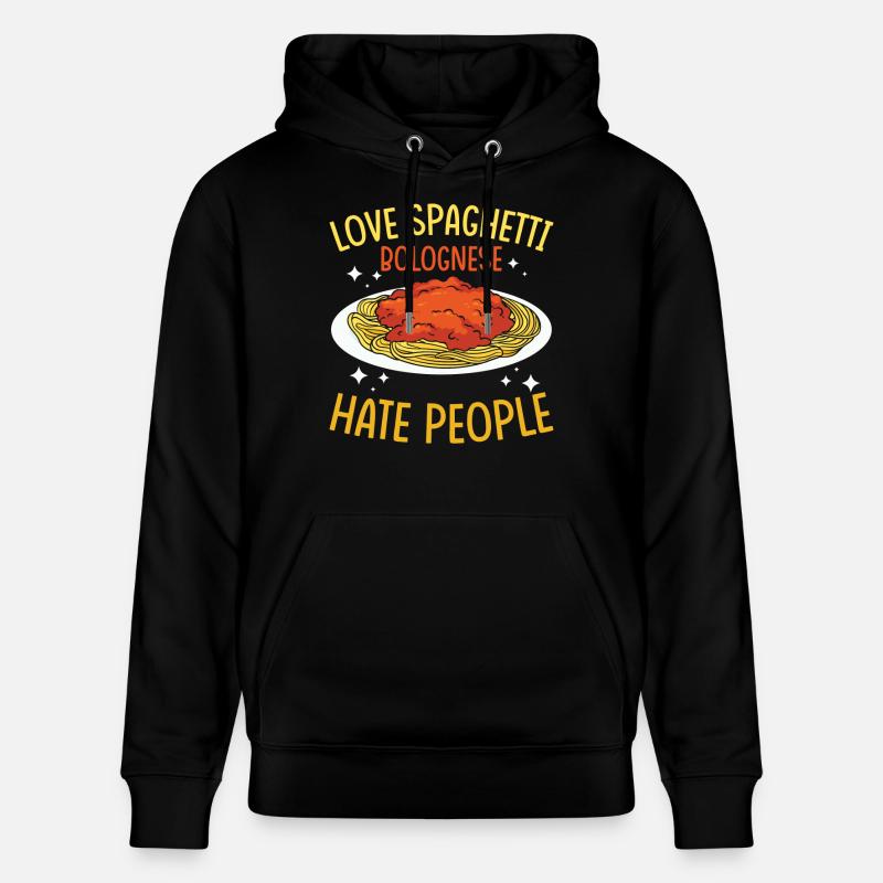 Spaghetti bolognaise - Sweat à capuche bio CRUISER Stanley/Stella Unisexe - noir