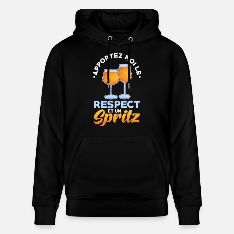 Spritz Cocktail - Stanley/Stella Unisex Bio-Hoodie CRUISER  - Schwarz