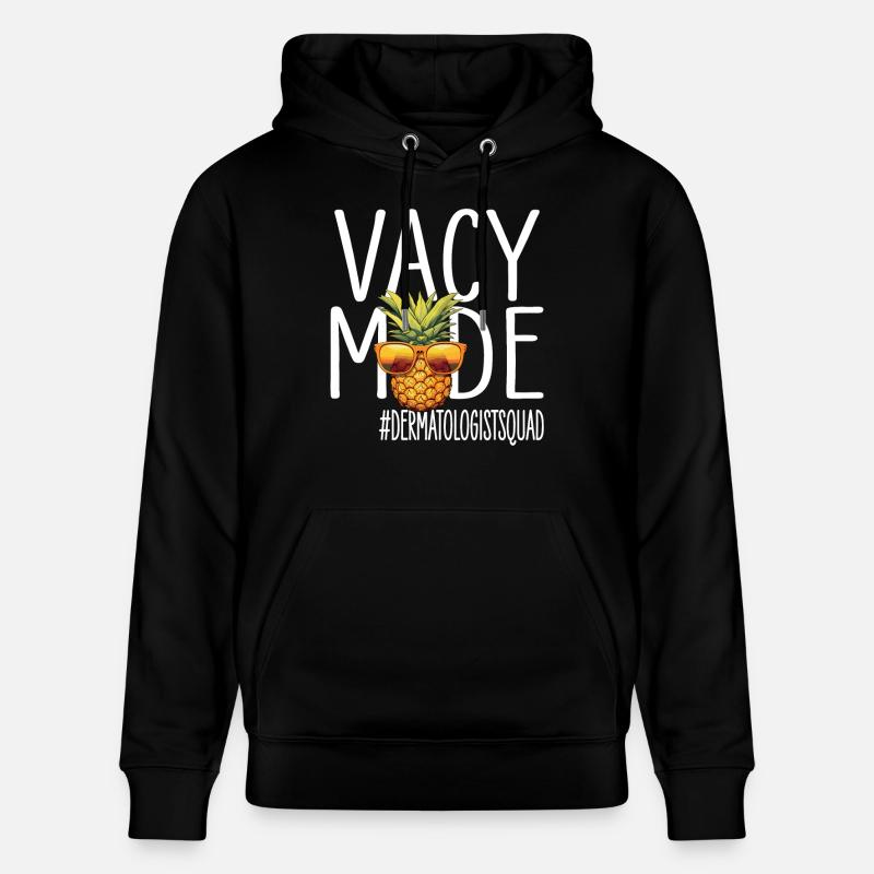 Dermatologue Vacances Vacy Mode - Sweat à capuche bio CRUISER Stanley/Stella Unisexe - noir
