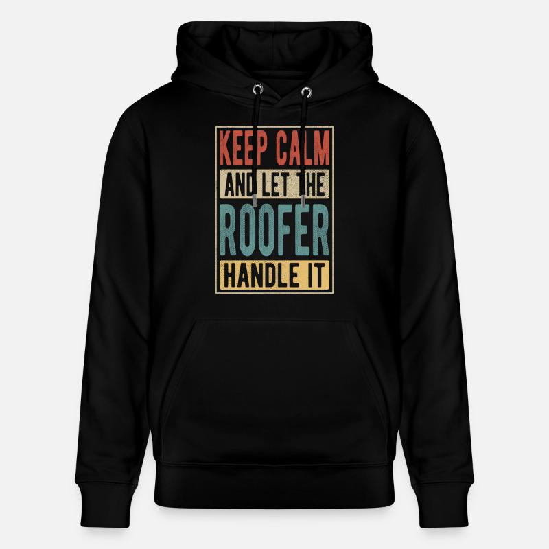Cadeau rétro couvreur - Sweat à capuche bio CRUISER Stanley/Stella Unisexe - noir