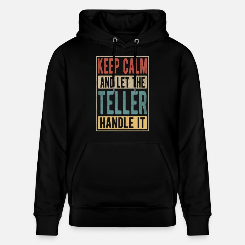 Cadeau rétro Teller - Sweat à capuche bio CRUISER Stanley/Stella Unisexe - noir