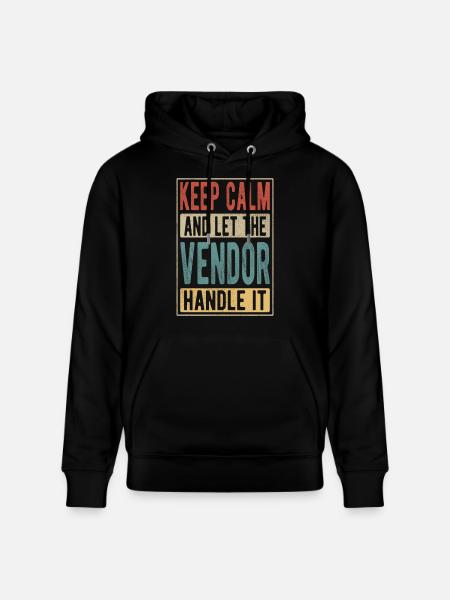 Vendor Retro Gift - Stanley/Stella CRUISER Unisex Organic Hoodie - black