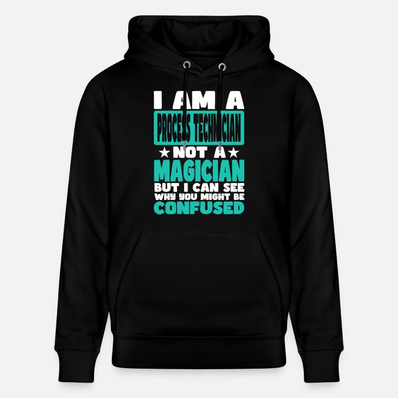 Technicien de procédés - Sweat à capuche bio CRUISER Stanley/Stella Unisexe - noir