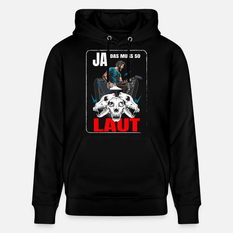 Ja das muss so Laut - Stanley/Stella Unisex Bio-Hoodie CRUISER - Schwarz