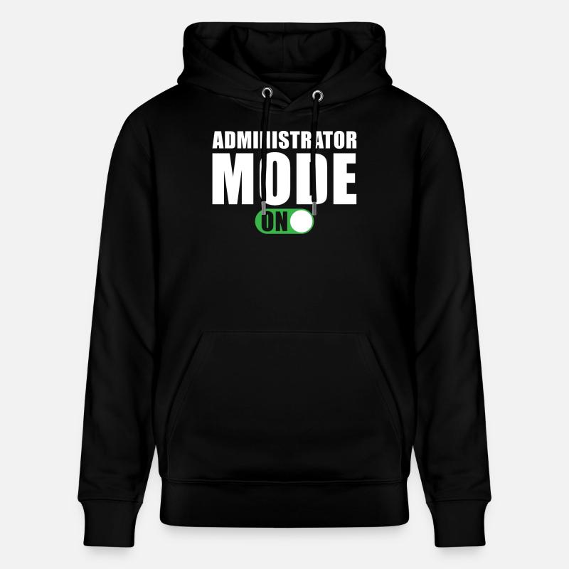 Administrator Modus Ein - Stanley/Stella Unisex Bio-Hoodie CRUISER  - Schwarz