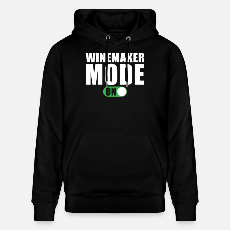 Winzer modus Ein - Stanley/Stella Unisex Bio-Hoodie CRUISER  - Schwarz