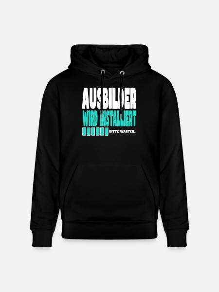Ausbilder wird installiert - Stanley/Stella Unisex Bio-Hoodie CRUISER  - Schwarz