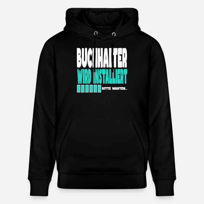 Buchhalter wird installiert - Stanley/Stella Unisex Bio-Hoodie CRUISER  - Schwarz