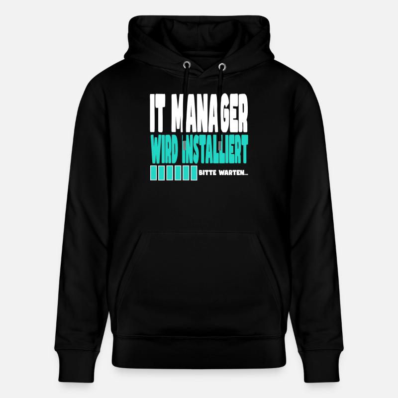 It Manager wird installiert - Stanley/Stella Unisex Bio-Hoodie CRUISER  - Schwarz