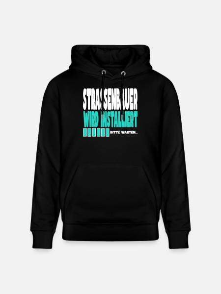 Strassenbauer wird installiert - Stanley/Stella Unisex Bio-Hoodie CRUISER  - Schwarz