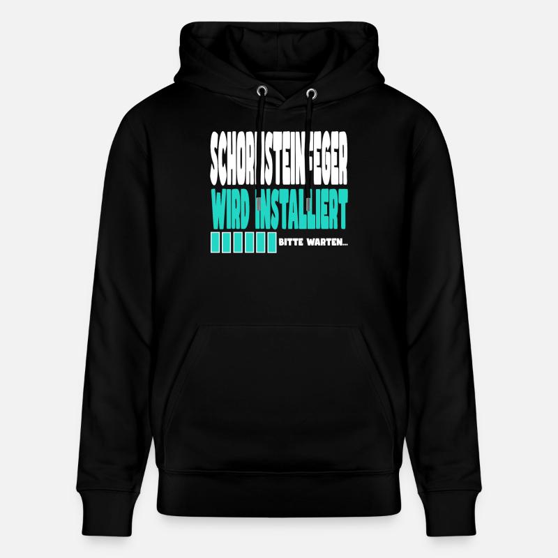 Schornsteinfeger wird installiert - Stanley/Stella Unisex Bio-Hoodie CRUISER - Schwarz