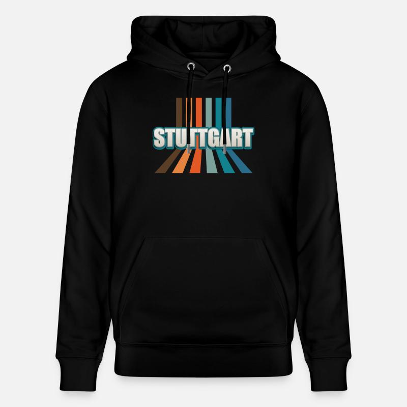 Stuttgartererin Stuttgarterer Stuttgarter - Stanley/Stella Unisex Bio-Hoodie CRUISER  - Schwarz