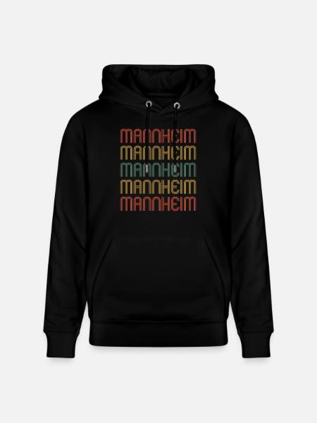 Mannheimerin Mannheimer Mannheim - Stanley/Stella CRUISER Unisex Organic Hoodie - black