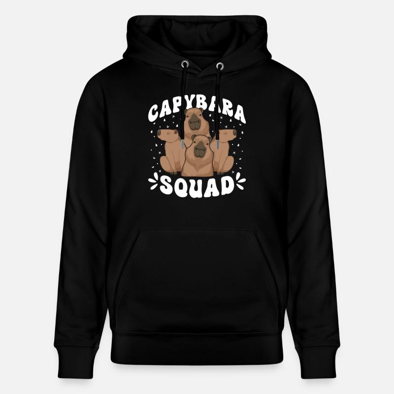 Escouade Capybara - Sweat à capuche bio CRUISER Stanley/Stella Unisexe - noir