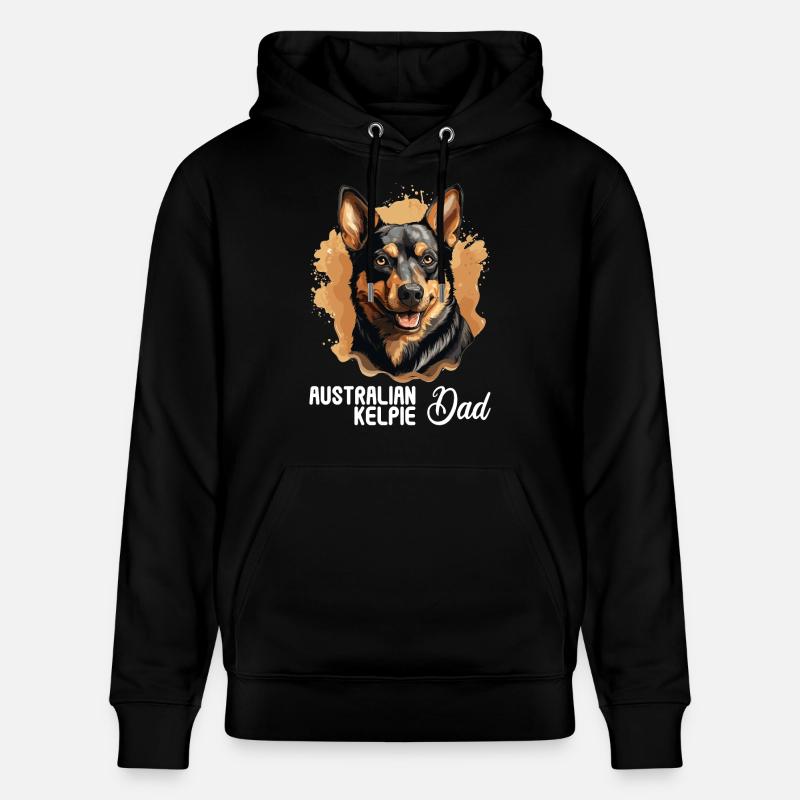 Chien Kelpie australien - Sweat à capuche bio CRUISER Stanley/Stella Unisexe - noir