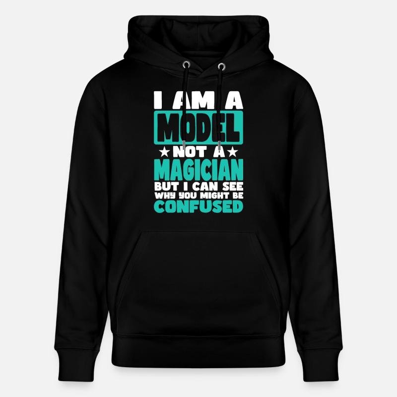 Modèle - Sweat à capuche bio CRUISER Stanley/Stella Unisexe - noir