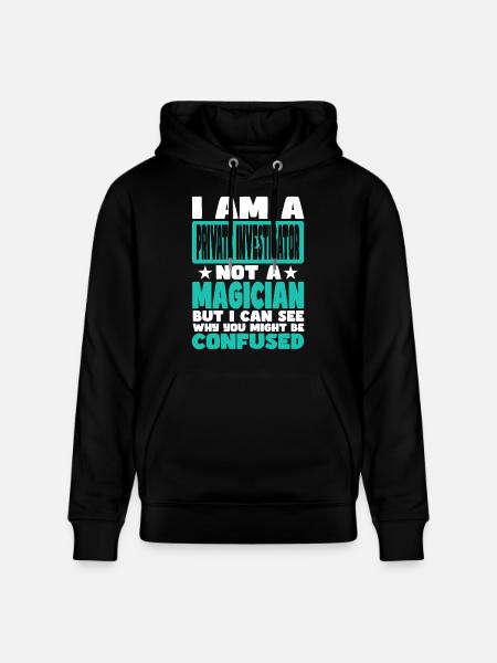 Private Investigator - Stanley/Stella CRUISER Unisex Organic Hoodie - black