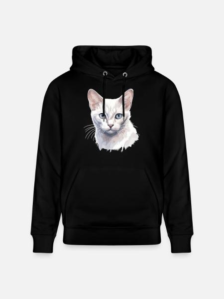 Burmilla Chaton Burmilla Chat - Sweat à capuche bio CRUISER Stanley/Stella Unisexe - noir