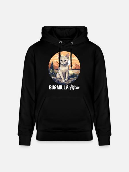 Burmilla Kitten Burmilla Cat - Stanley/Stella CRUISER Unisex Organic Hoodie - black