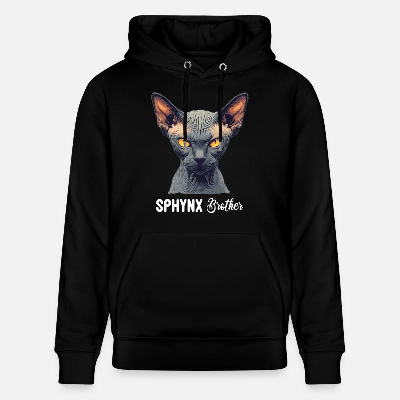 Sphynx Kätzchen Sphynx Katze - Stanley/Stella Unisex Bio-Hoodie CRUISER  - Schwarz