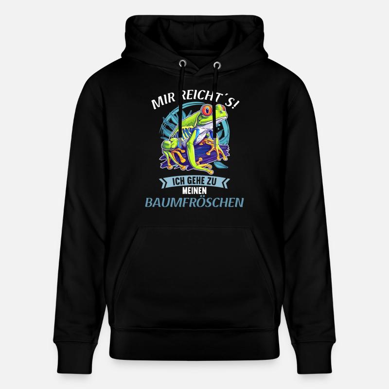 Tree Frog Baumfrösche Baumfrosch - Stanley/Stella Unisex Bio-Hoodie CRUISER  - Schwarz