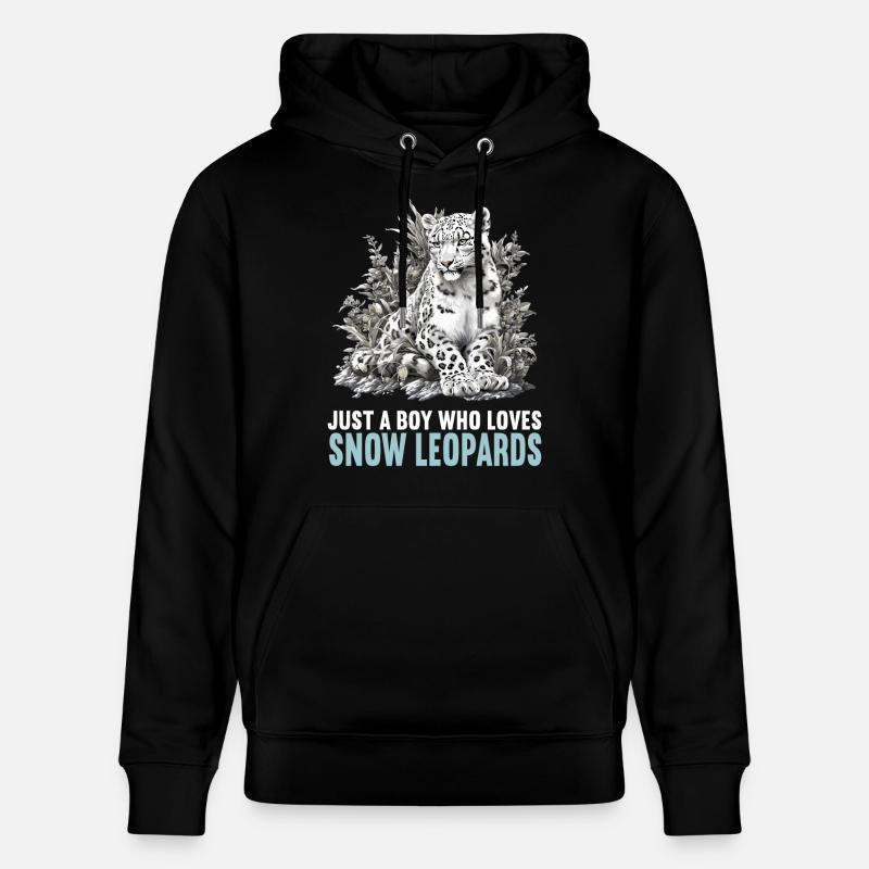 Léopard des neiges Schneeleoparden Schneeleopard - Sweat à capuche bio CRUISER Stanley/Stella Unisexe - noir