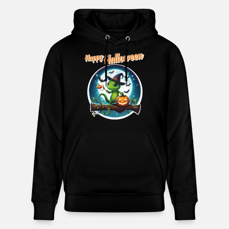 Gecko sorcier - Halloween - Sweat à capuche bio CRUISER Stanley/Stella Unisexe - noir