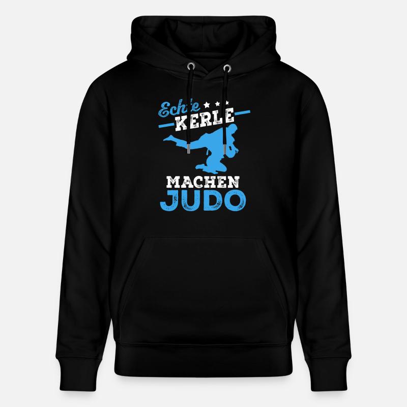 Echte Kerle machen Judo - Stanley/Stella Unisex Bio-Hoodie CRUISER  - Schwarz