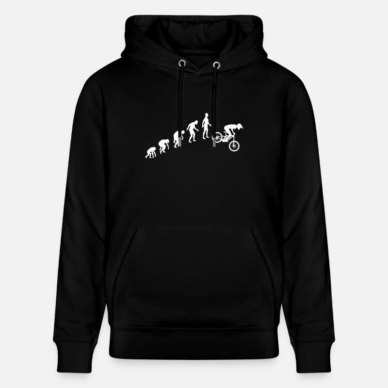 Downhill Evolution - Stanley/Stella Unisex Bio-Hoodie CRUISER  - Schwarz