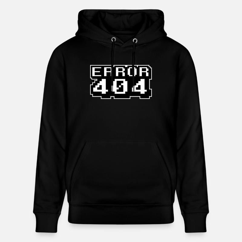 Computer programmierer Internet - Fehler 404 - Stanley/Stella Unisex Bio-Hoodie CRUISER - Schwarz
