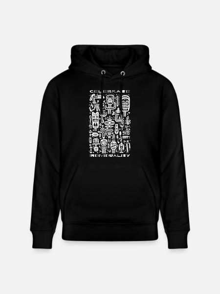 Celebrate your uniqueness - Stanley/Stella CRUISER Unisex Organic Hoodie - black