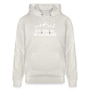 I know there ne' abbreviation Hiking mountains - Stanley/Stella CRUISER Unisex Organic Hoodie - heather oatmeal - Front - Alina (178cm) & Michal (187cm)