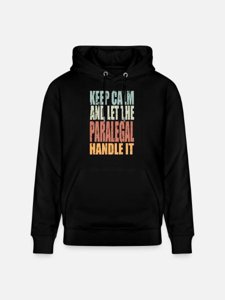 Keep Calm Paralegal Verdict - Stanley/Stella CRUISER Unisex Organic Hoodie - black