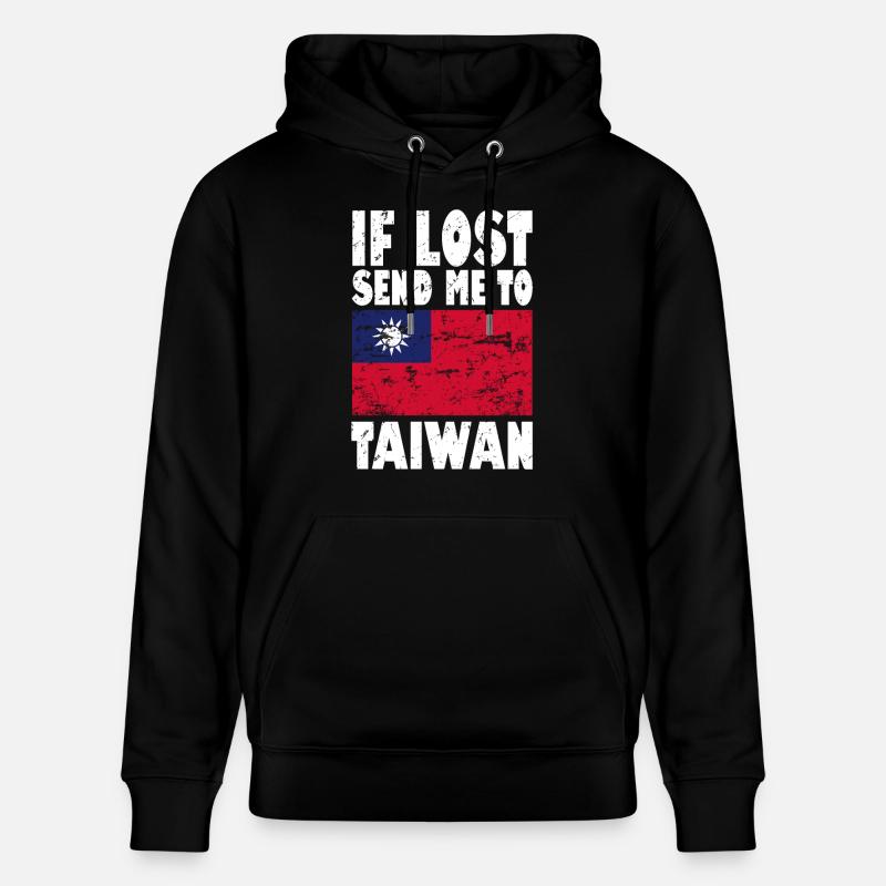 Drapeau de Taïwan - Sweat à capuche bio CRUISER Stanley/Stella Unisexe - noir