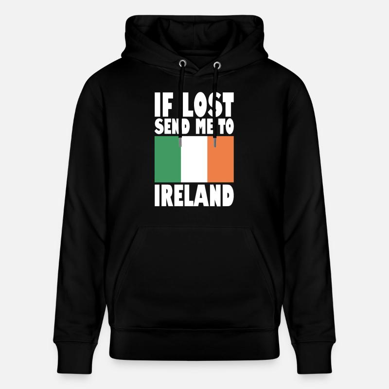 Drapeau irlandais - Sweat à capuche bio CRUISER Stanley/Stella Unisexe - noir
