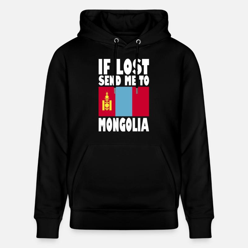 Drapeau de Mongolie - Sweat à capuche bio CRUISER Stanley/Stella Unisexe - noir