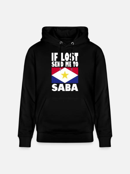 Saba Flag Saying - Stanley/Stella CRUISER Unisex Organic Hoodie - black