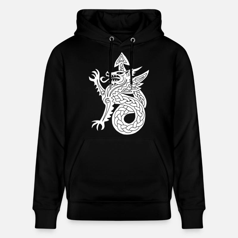Dragon blanc - Sweat à capuche bio CRUISER Stanley/Stella Unisexe - noir