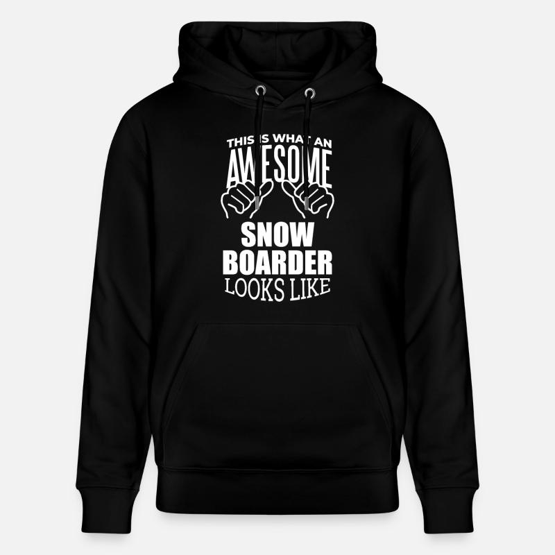 Snowboard - Stanley/Stella Unisex Bio-Hoodie CRUISER  - Schwarz