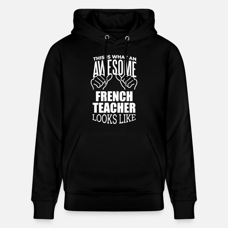 Français - Sweat à capuche bio CRUISER Stanley/Stella Unisexe - noir