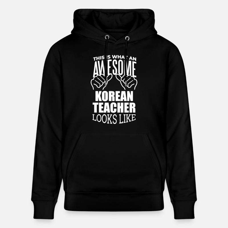 Coréen - Sweat à capuche bio CRUISER Stanley/Stella Unisexe - noir