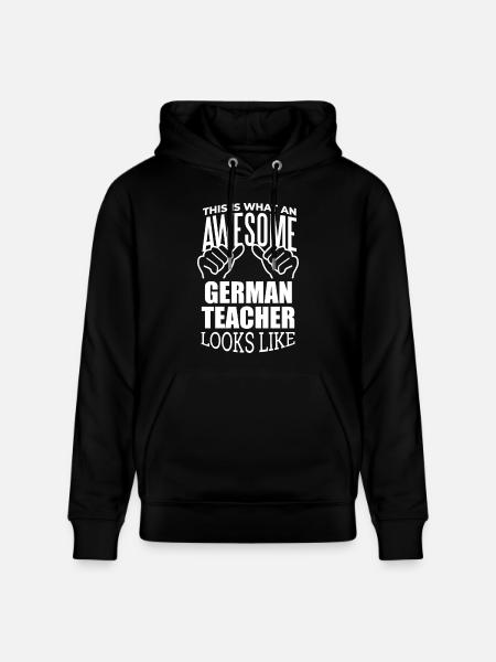 German - Stanley/Stella CRUISER Unisex Organic Hoodie - black