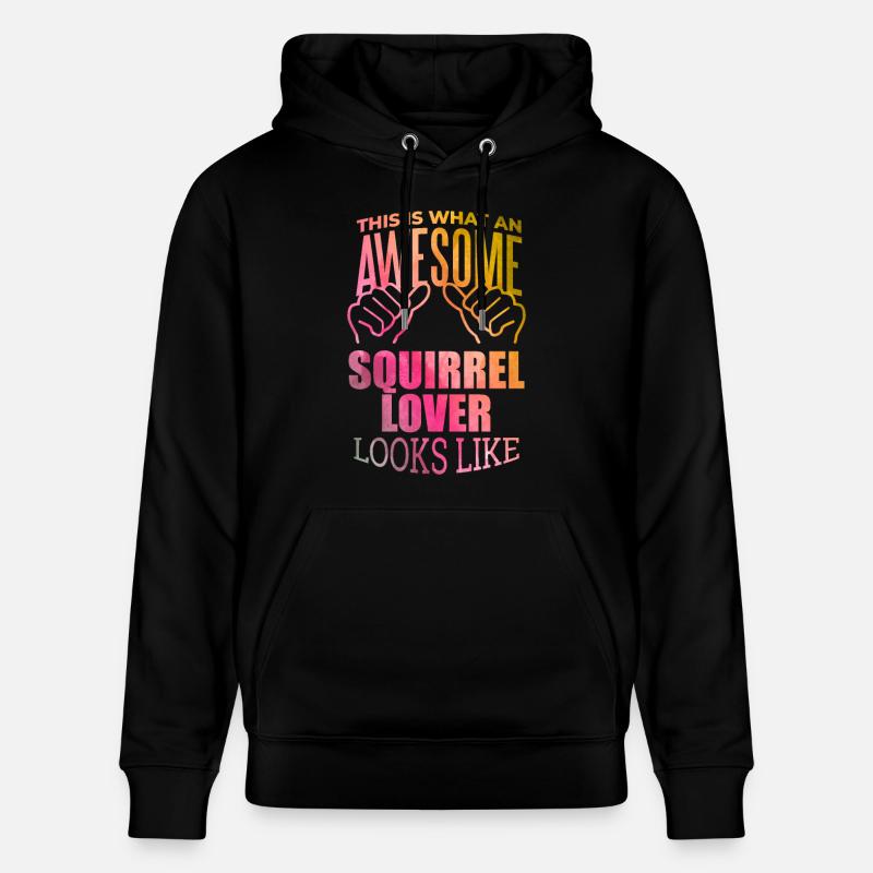 écureuil - Sweat à capuche bio CRUISER Stanley/Stella Unisexe - noir