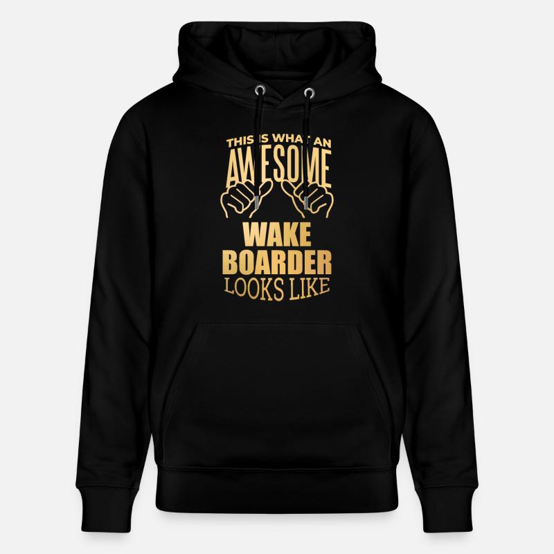 wakeboard - Sweat à capuche bio CRUISER Stanley/Stella Unisexe - noir