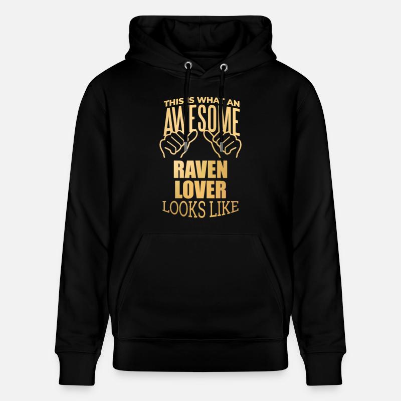 corbeau - Sweat à capuche bio CRUISER Stanley/Stella Unisexe - noir