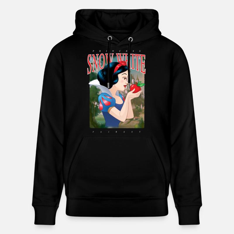 Schneewittchen Profilansicht Mit Rotem Apfel - Stanley/Stella Unisex Bio-Hoodie CRUISER  - Schwarz