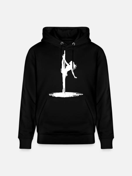 Pole Dance Silhouette – Aesthetic Art - Stanley/Stella CRUISER Unisex Organic Hoodie - black