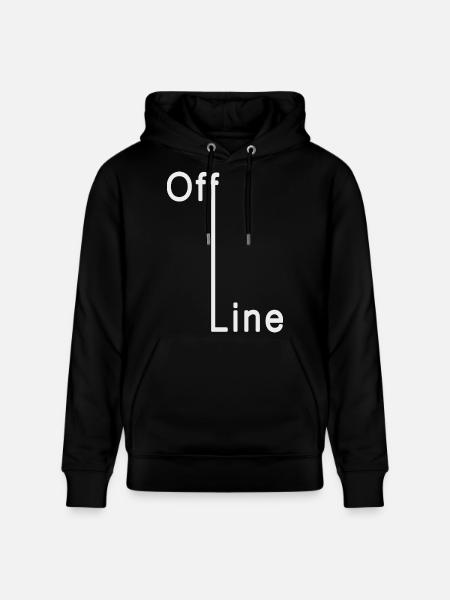 Off Line - Stanley/Stella Unisex Bio-Hoodie CRUISER - Schwarz
